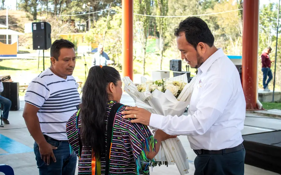 El acto se realizó en la comunidad triqui Laguna Guadalupe, en Putla Villa de Guerrero. 