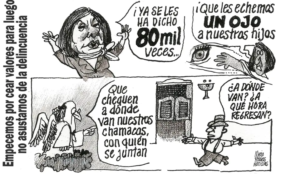 Cartón de Mario Robles.