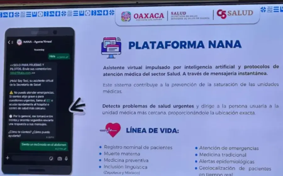 Revolución en salud: Oaxaca presenta IA que te atiende por WhatsApp.