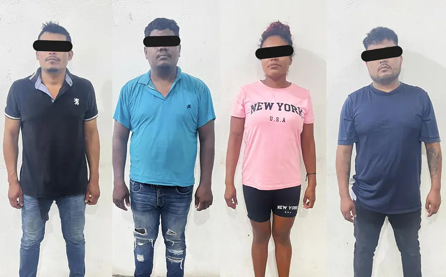 Las cuatro personas fueron vinculadas a proceso con prisión preventiva.