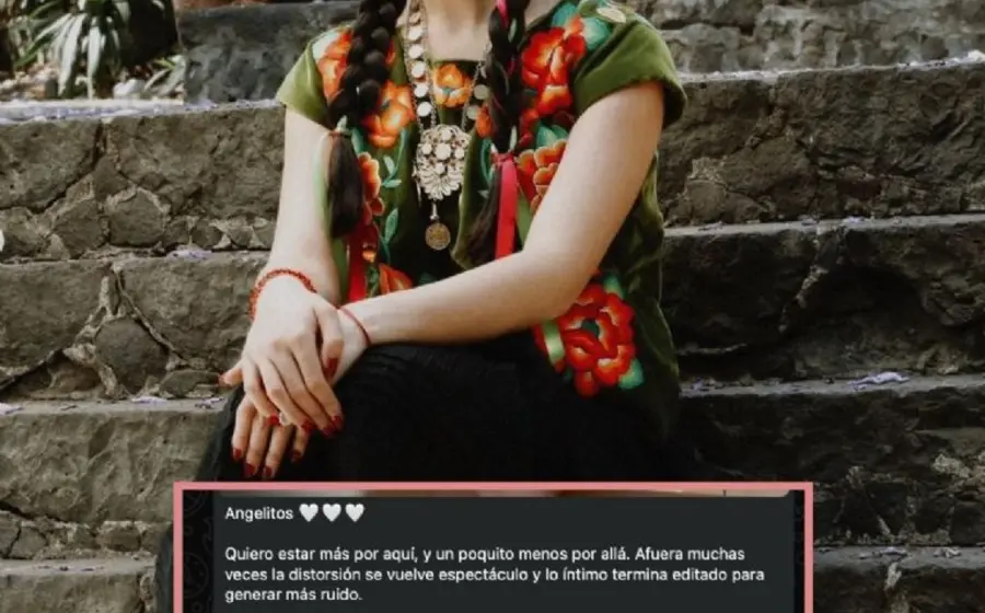 La cantante Ángela Aguilar, cuyas recientes declaraciones sobre paz y distancia han generado especulaciones sobre un posible retiro inesperado de los escenarios.
