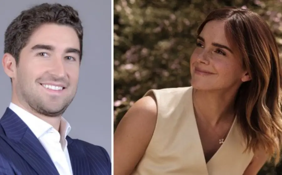 La actriz Emma Watson fotografiada junto a su pareja, el empresario millonario mexicano Gonzalo Hevia Baillères.