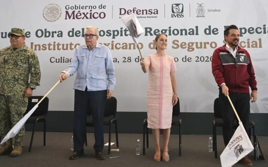 CSP encabeza el inicio de la construcción del nuevo complejo médico en Sinaloa, un proyecto con una inversión federal de más de 2,500 millones de pesos.