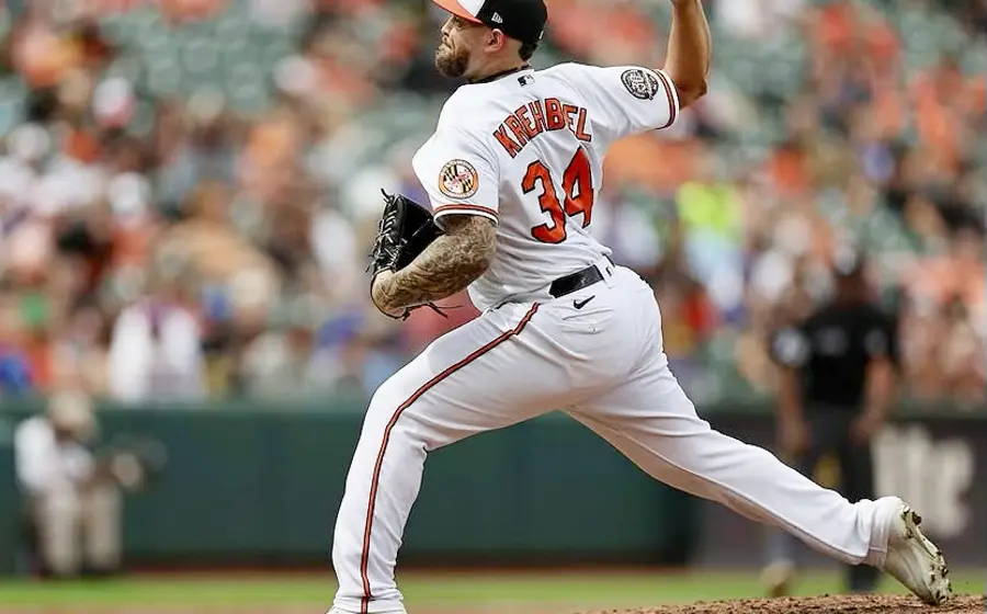 El pitcher Joey Krehbiel, quien llega como refuerzo para el bullpen del equipo de béisbol los Guerreros de Oaxaca.