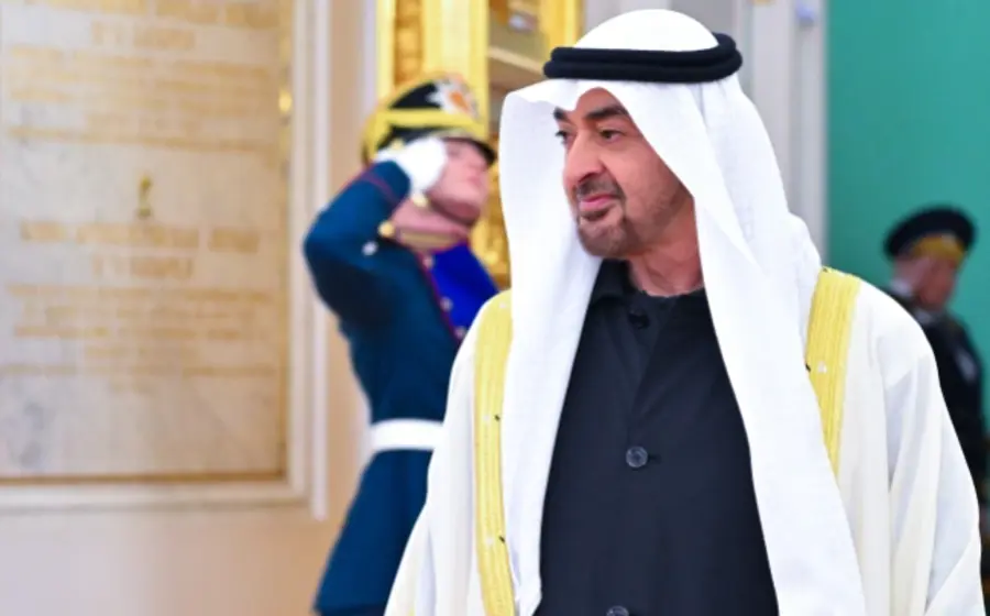 El presidente de Emiratos Árabes Unidos, Mohammed bin Zayed Al Nahyan, en una fotografía oficial durante su advertencia a Irán de que su país está en guerra.