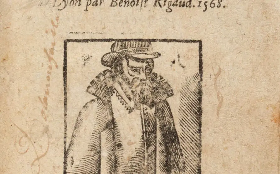 Ilustración histórica del profeta Nostradamus, autor del libro 'Les Prophéties', publicado en 1555 con casi mil cuartetas sobre el futuro.