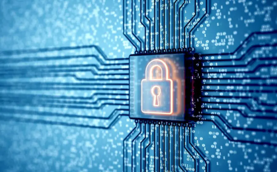 Ilustración conceptual sobre la seguridad de datos, representando la protección de información personal como un factor clave de competitividad en la era de la innovación digital.