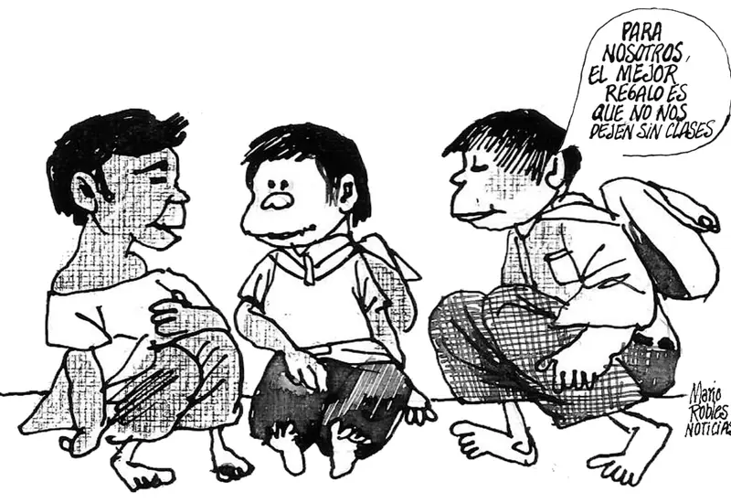 Cartón de Mario Robles.