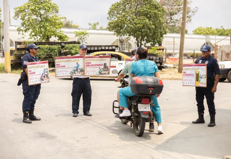 ¡No hay excusas! Refuerzan sanciones a motociclistas en Ciudad Ixtepec.