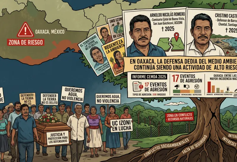 Asesinatos de líderes comunitarios sacuden la defensa del territorio.