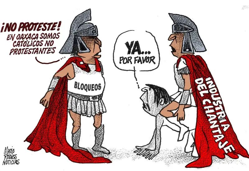 Cartón de Mario Robles.
