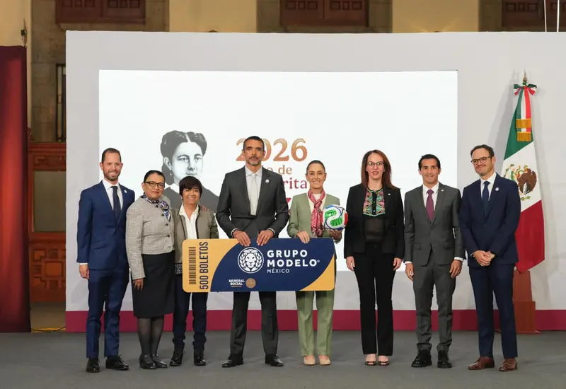 La presidenta Claudia Sheinbaum y el Grupo Modelo comparten la visión del Mundial Social