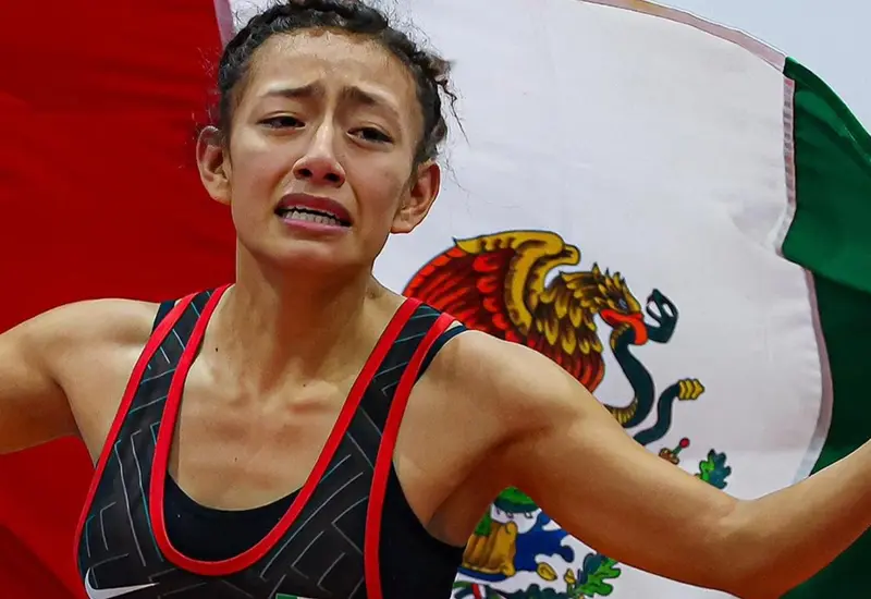 Karen Ríos festejó con profundo sentimiento el oro panamericano.