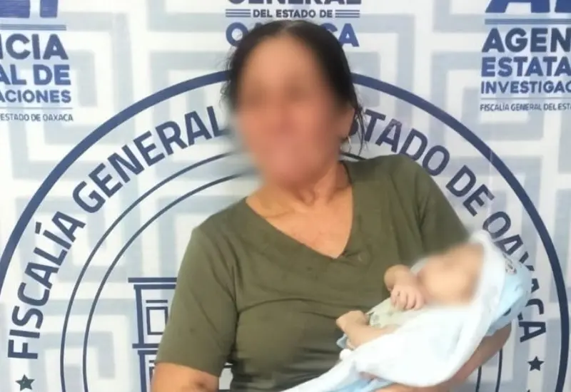 Localizan con vida a recién nacido desaparecido en Oaxaca.