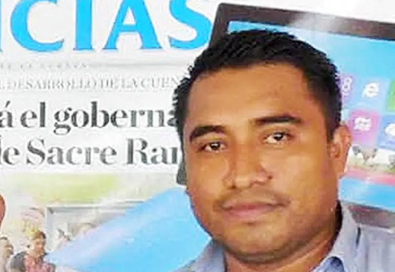 Fotografía del corresponsal de Noticias, Marcos Hernández Bautista, quien fue asesinado el 21 de enero de 2016 en la Mixteca.