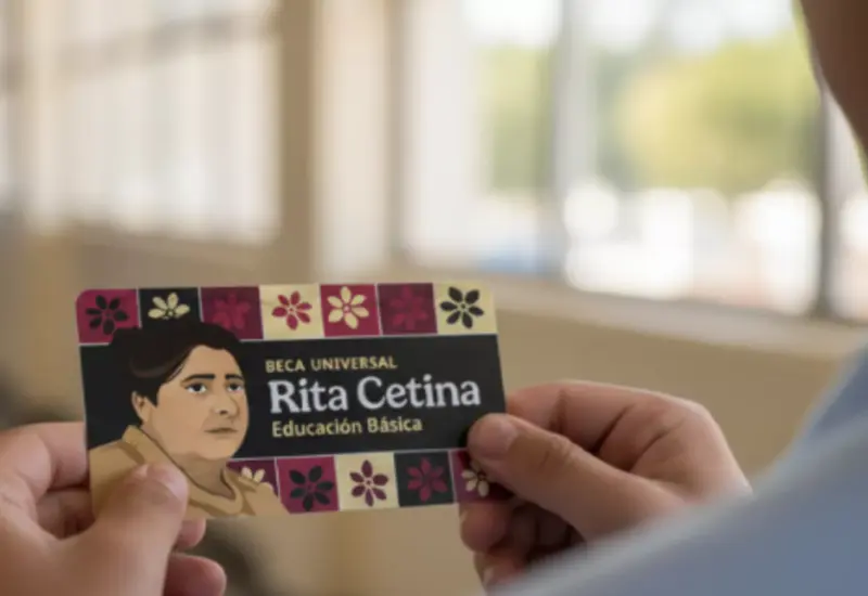 Un grupo de estudiantes de primaria se muestra feliz y atento en su salón de clases, beneficiados por la ampliación de la beca 'Rita Cetina'.