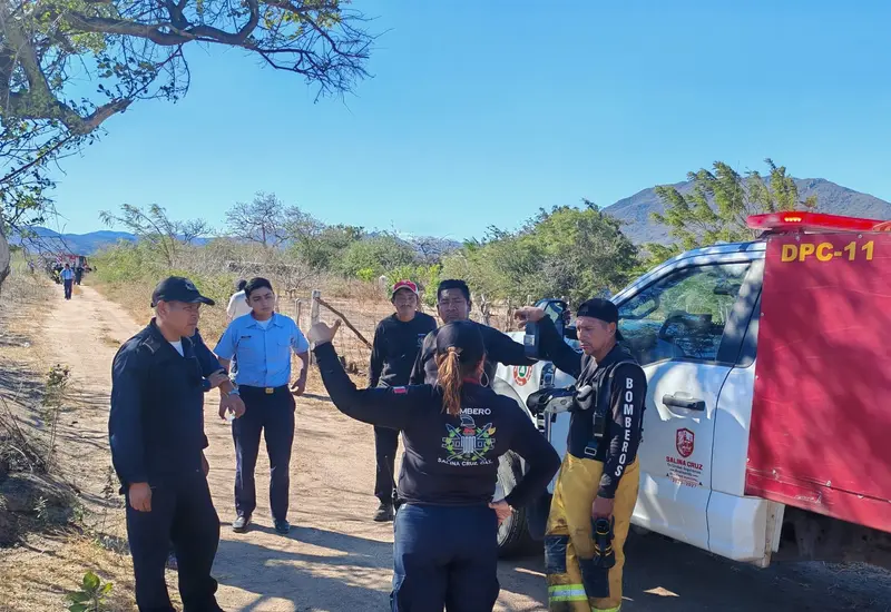 Elementos de la Semar y cuerpos de emergencia trabajan en conjunto para sofocar una conflagración que provocó una intensa movilización.