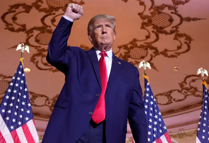 Una fotografía de Donald Trump para ilustrar su primer año de gobierno, que se cumplirá el próximo 20 de enero.