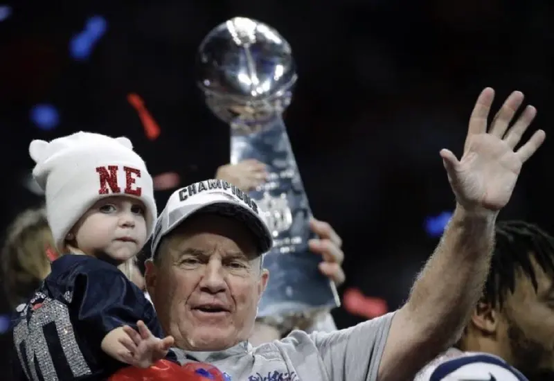 El entrenador Bill Belichick, cuya imagen se ha visto empañada por los recientes escándalos que han generado polémica en su carrera.