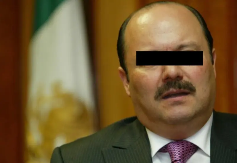 El exgobernador César Duarte, acusado de uso de recursos de procedencia ilícita, en una fotografía relacionada a su proceso para frenar la extradición.