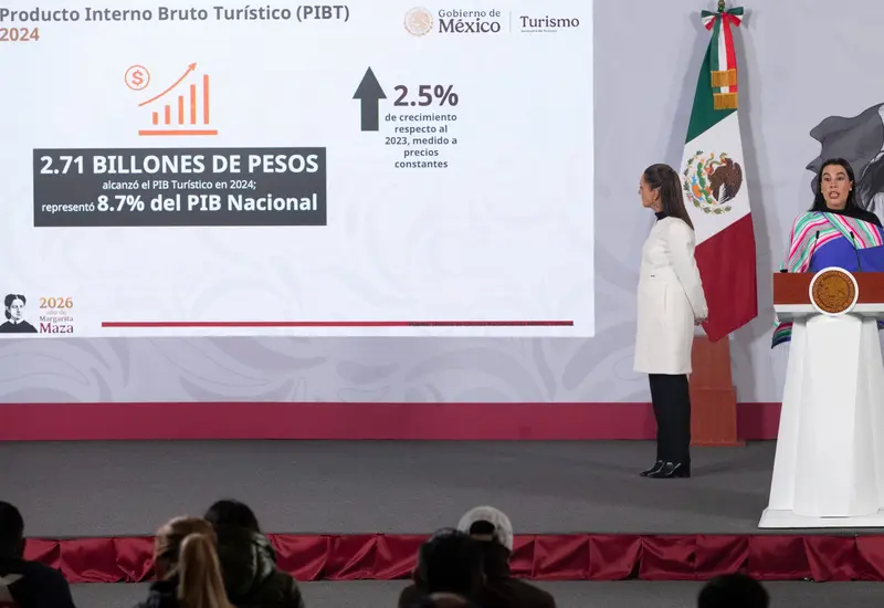 Ilustración de billetes de peso mexicano y dólares estadounidenses que representa la ganancia de la moneda nacional y el aumento del salario en el país.