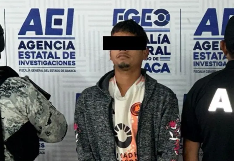 El líder criminal conocido como “Papucas” es puesto bajo custodia por las fuerzas del orden tras su detención en la región de Tuxtepec.