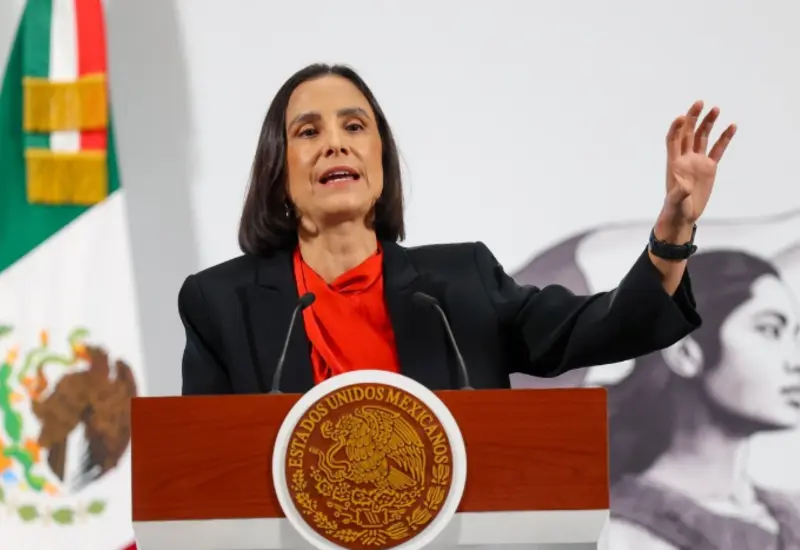 Luz Elena González Escobar, secretaria de Energía del Gobierno de México, en un retrato oficial relacionado con el comunicado sobre Pemex y CFE.