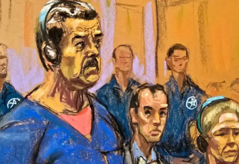 Nicolás Maduro y Cilia Flores durante la audiencia en una corte de Nueva York donde se declararon inocentes de los cargos imputados.