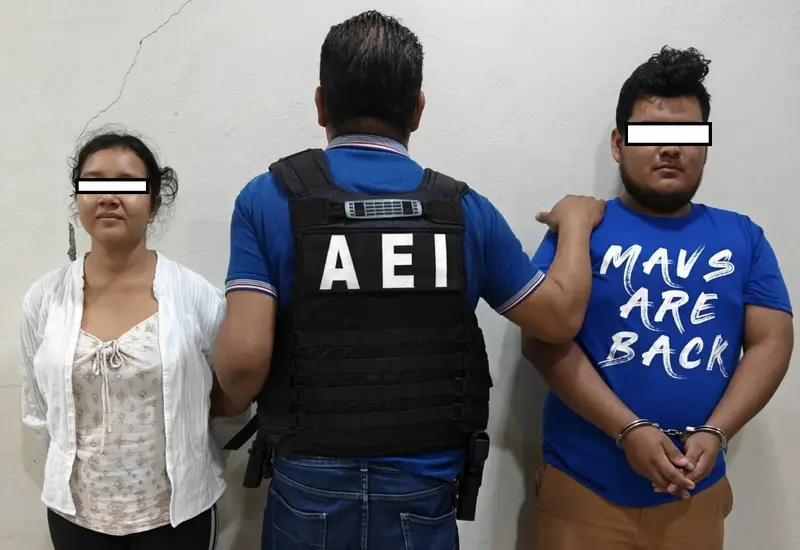 Giovanna M.S.L. y Jaime V.M., la pareja detenida en Juchitán de Zaragoza por el presunto intento de asesinato de una menor de edad.