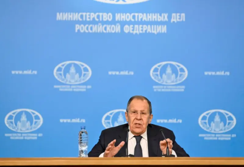 Sergei Lavrov, ministro de Relaciones Exteriores de Rusia, en una fotografía de archivo relacionada con su acusación a Trump sobre derecho internacional.