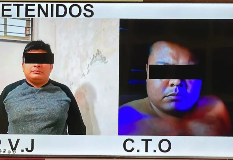 Los detenidos.