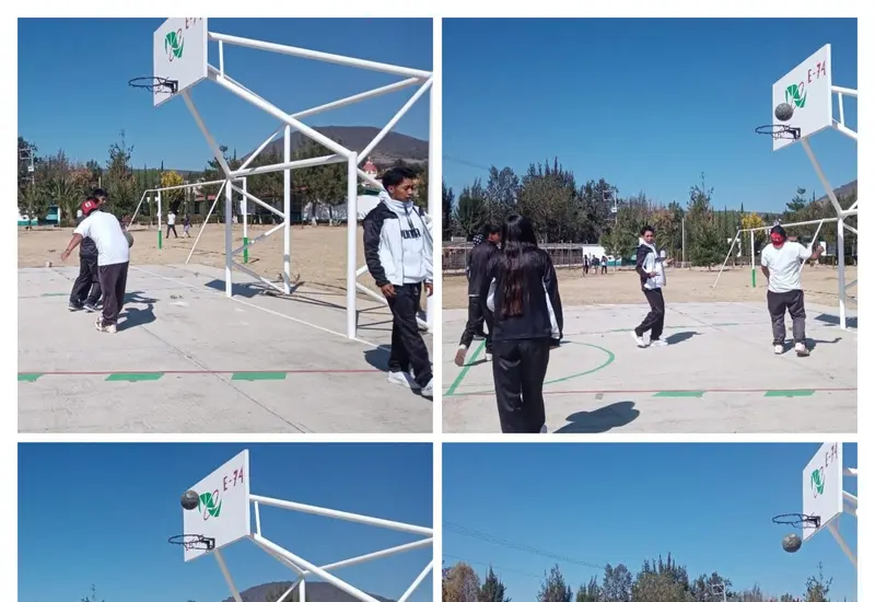 De norte a sur, jóvenes reconstruyen canchas.