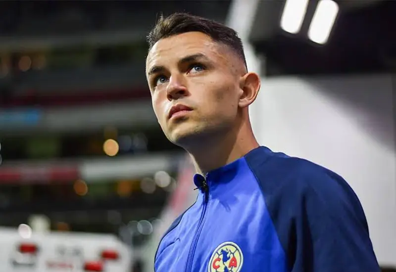 El futbolista Álvaro Fidalgo, quien deja de ser jugador del Club América para convertirse en el nuevo fichaje del Real Betis.
