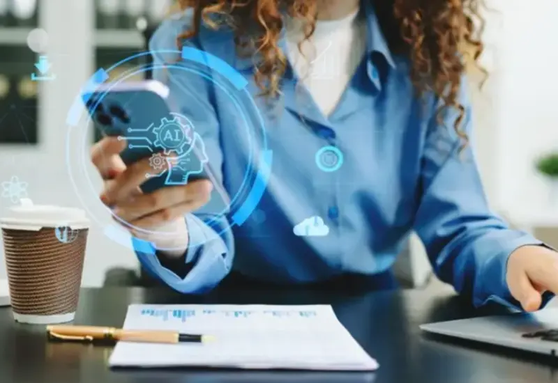 Ilustración conceptual de un CAPTCHA siendo resuelto por un robot de inteligencia artificial, demostrando cómo estas pruebas de humanidad han perdido su eficacia.
