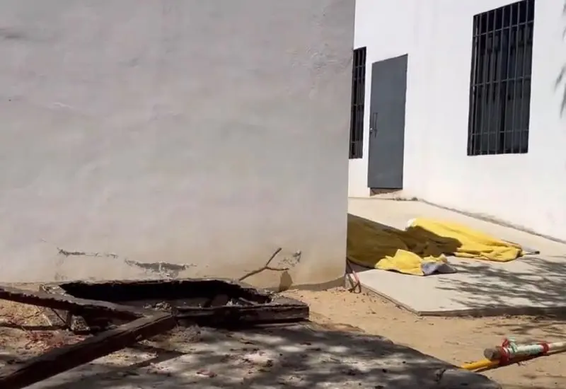 Imagen del albergue del DIF Oaxaca donde dos menores de edad fallecieron, suceso atribuido a las pésimas condiciones de las instalaciones.