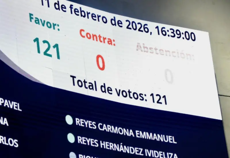 El pleno del Senado de la República durante la sesión en que se avaló la reducción gradual de la jornada laboral a 40 horas.