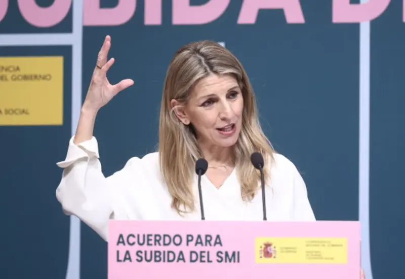 La política española Yolanda Díaz, quien abandonó la carrera electoral, generando un vacío de liderazgo en la izquierda confederal del país.