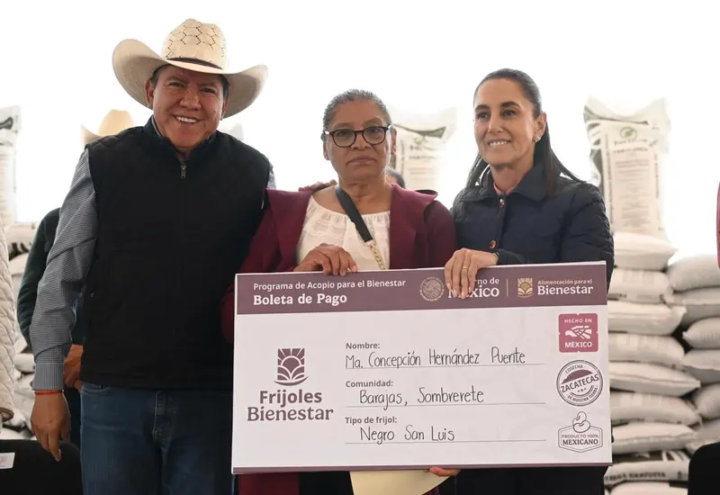 Frijol al 100%: Sheinbaum anuncia ampliación del programa de Acopio para el Bienestar.