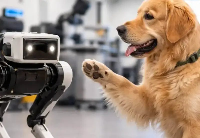 Los robots imitan la manera en que los perros leen gestos humanos.