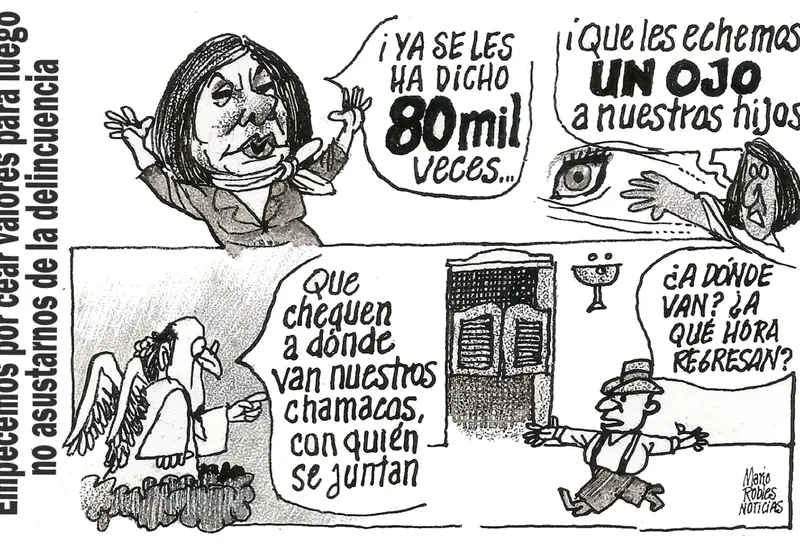 Cartón de Mario Robles.