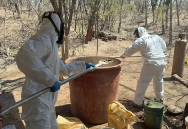 Fueron asegurados más de 600 kg de metanfetamina.