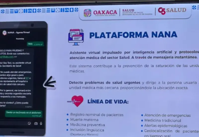 Revolución en salud: Oaxaca presenta IA que te atiende por WhatsApp.
