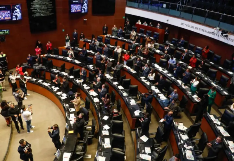 El pleno del Senado de la República durante la discusión de la Reforma Electoral, donde el método para elegir plurinominales genera división.