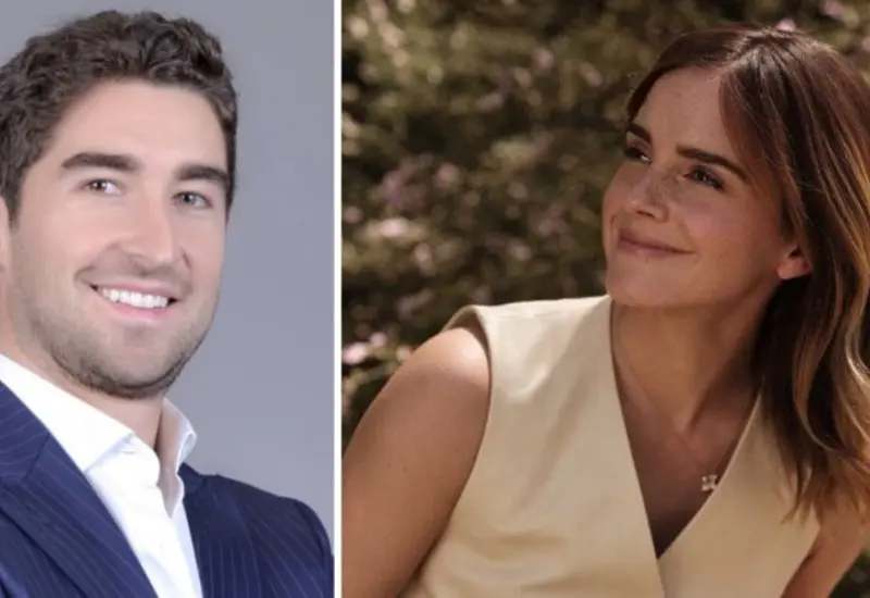 La actriz Emma Watson fotografiada junto a su pareja, el empresario millonario mexicano Gonzalo Hevia Baillères.