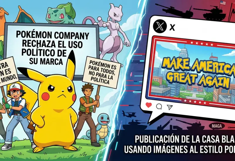 Una figura política asociada con la Casa Blanca utiliza la estética de Pokémon en una imagen, desatando una controversia y fuertes críticas digitales.